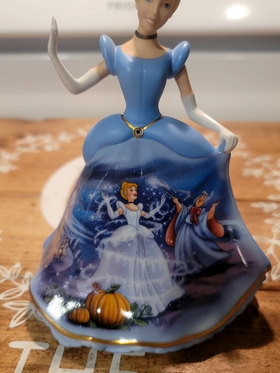 Disney Other - Disney Blue Cinderella Ceramic Figurine The Bradford Exchange